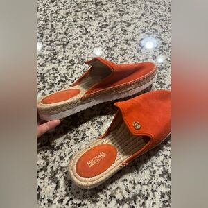 Michael Kors Vibrant Orange Espadrilles